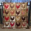 Floral Chickens Quilt Blanket Tr12  Quilt